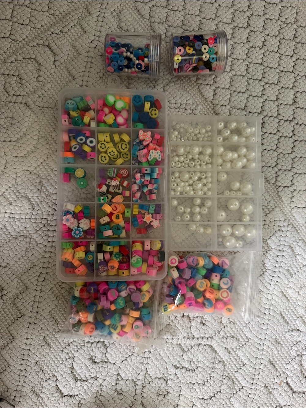 Colorful Assorted Craft Bead & Faux Pearl Kit